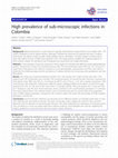 Research paper thumbnail of High prevalence of sub-microscopic infections in Colombia