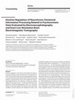 Research paper thumbnail of Emotion Regulation of Neuroticism: Emotional Information Processing Related to Psychosomatic State Evaluated by Electroencephalography and Exact Low-Resolution Brain Electromagnetic Tomography