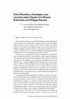 Research paper thumbnail of Entrevista com Philippe Descola - Entre filosofias e etnologias, uma conversa sobre Claude Lévi-Strauss