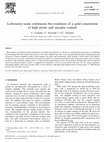 Research paper thumbnail of Laboratory-scale continuous bio-oxidation of a gold concentrate of high pyrite and enargite content