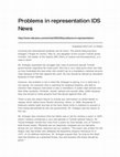 Research paper thumbnail of Problems in representation IDS News