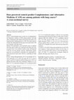 Research paper thumbnail of Does perceived control predict Complementary and Alternative Medicine (CAM) use among patients with lung cancer? A cross-sectional survey