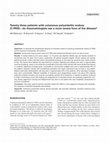 Research paper thumbnail of Twenty-three patients with cutaneous polyarteritis nodosa (C-PAN)—do rheumatologists see a more severe form of the disease?