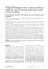 Research paper thumbnail of Using technology to enhance physical therapy students' problem-solving skills around safe patient handling