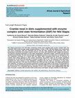 Research paper thumbnail of Crambe meal in diets supplemented with enzyme complex solid state fermentation (SSF) for Nile tilapia