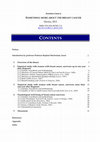 Research paper thumbnail of SOMETHING MORE ABOUT BREAST CANCER - main results in English