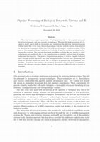 Research paper thumbnail of Pipeline Processing of Biological Data with Taverna and R