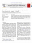 Research paper thumbnail of Effect of CNT structures on thermal conductivity and stability of nanofluid