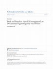 Research paper thumbnail of Bride and Prejudice: How U.S. Immigration Law Discriminates Against Spousal Visa Holders