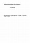 Research paper thumbnail of Issues in International law and Human Rights