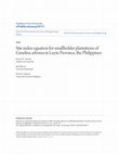 Research paper thumbnail of Site Index Equation for Smallholder Plantations of Gmelina arborea in Leyte Province, the Philippines