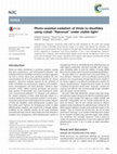 Research paper thumbnail of Photo-assisted oxidation of thiols to disulfides using cobalt “Nanorust” in visible light