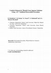 Research paper thumbnail of Catalytic Removal of Phenols From Aqueous Solutions Using a Ni +2 -Stabilized Horseradish Peroxidase