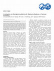 Research paper thumbnail of Investigation Into Strengthening Methods for Stabilizing Wellbores in Fractured Formations