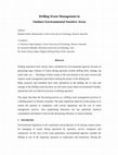 Research paper thumbnail of Drilling Waste Management: Improvements to the Dewatering Process Through Chemical Optimisation—Results of a Pilot Test