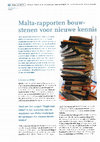 Research paper thumbnail of Maltarapporten bouwstenen voor nieuwe kennis