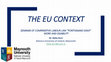 Research paper thumbnail of Work and Disability - "THE EU CONTEXT" -SEMINAR OF COMPARATIVE LABOUR LAW " PONTIGNANO XXXIII " (Modena, 28 June 2016)