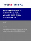 Research paper thumbnail of MID-TERM PERFORMANCE EVALUATION OF THE PASTORAL LIVELIHOODS INITIATIVE PHASE II (PLI II) 663-A-00-09-00413-00