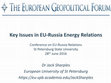 Research paper thumbnail of Key Issues in EU-Russia Energy Relations - Presentation Slides (June 2016)