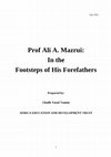 Research paper thumbnail of Prof Ali A. Mazrui: In the Footsteps of His Forefathers