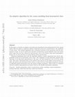 Research paper thumbnail of An adaptive algorithm for the cornea modeling from keratometric data