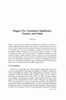 Research paper thumbnail of Haggai 2:5a: Translation, Significance, Purpose, and Origin