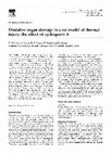 Research paper thumbnail of Oxidative organ damage in a rat model of thermal injury: the effect of cyclosporin A