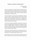 Research paper thumbnail of El género una condición en constante cambio