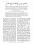 Research paper thumbnail of Low-threshold thin-film III-V lasers bonded to silicon with front and back side defined features