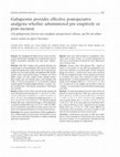 Research paper thumbnail of Gabapentin provides effective postoperative analgesia whether administered pre-emptively or post-incision