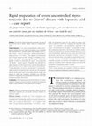 Research paper thumbnail of Rapid preparation of severe uncontrolled thyrotoxicosis due to Graves’ disease with Iopanoic acid — a case report