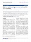 Research paper thumbnail of Ordered GeSi nanorings grown on patterned Si (001) substrates