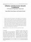 Research paper thumbnail of Inflation and Economic Growth in Malaysia — A Threshold Regression Approach