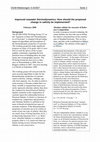 Research paper thumbnail of Improved seawater thermodynamics: How should the proposed change in salinity be implemented?