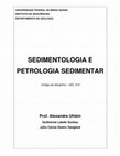 Research paper thumbnail of UNIVERSIDADE FEDERAL DE MINAS GERAIS INSTITUTO DE GEOCIÊNCIAS DEPARTAMENTO DE GEOLOGIA SEDIMENTOLOGIA E PETROLOGIA SEDIMENTAR Prof. Alexandre Uhlein