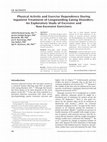 Research paper thumbnail of Physical activity and exercise dependence during inpatient treatment of longstanding eating disorders: An exploratory study of excessive and non-excessive exercisers