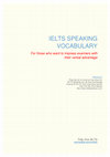 Research paper thumbnail of IELTS SPEAKING VOCABULARY