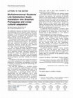 Research paper thumbnail of Multidimensional Students' Life Satisfaction Scale: translation into Brazilian Portuguese and cross-cultural adaptation