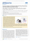 Research paper thumbnail of Proteomic Analysis of a Pleistocene Mammoth Femur Reveals More than One Hundred Ancient Bone Proteins