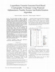 Research paper thumbnail of Logarithmic Formula Generated Seed Based Cryptographic Technique using proposed Alphanumeric Number System and Rubik Rotation Algorithm