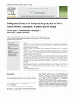 Research paper thumbnail of CAM practitioners in integrative practice in New South Wales, Australia: a descriptive study