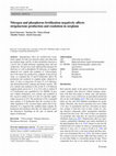 Research paper thumbnail of Nitrogen and phosphorus fertilization negatively affects strigolactone production and exudation in sorghum