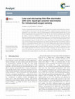 Research paper thumbnail of Low-cost microarray thin-film electrodes with ionic liquid gel-polymer electrolytes for miniaturised oxygen sensing