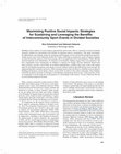 Research paper thumbnail of Maximizing Positive Social Impacts: Strategies for Sustaining and