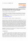 Research paper thumbnail of Photoelectrode Optimization of Zinc Oxide Nanoparticle Based Dye-Sensitized Solar Cell by Thermal Treatment