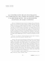 Research paper thumbnail of La construcción de los dos palacios: la composición del Poema de Diyenís Acrita y la reivindicación de la hegemonía anatólica de Alejo Comneno