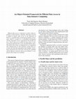 Research paper thumbnail of An object-oriented framework for efficient data access in data intensive computing