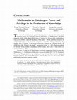 Research paper thumbnail of Mathematics as Gatekeeper: Power and Privilege in the Production of Knowledge