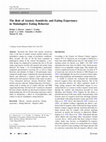 Research paper thumbnail of The Role of Anxiety Sensitivity and Eating Expectancy in Maladaptive Eating Behavior