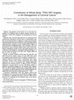 Research paper thumbnail of Contribution of Whole-Body 18FDG PET Imaging in the Management of Cervical Cancer